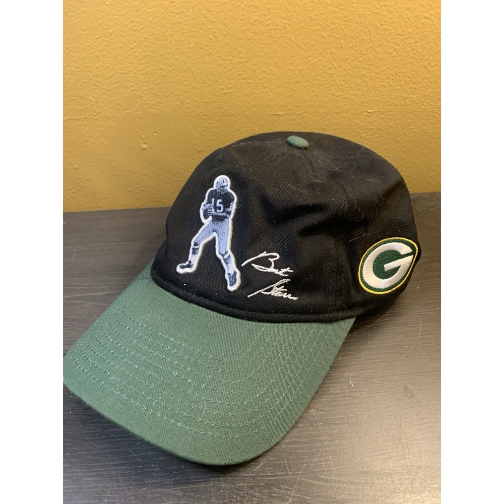 Mitchell & Ness NFL Bart Starr Green Bay Packers Signature Cap Hat Buckle OSFM